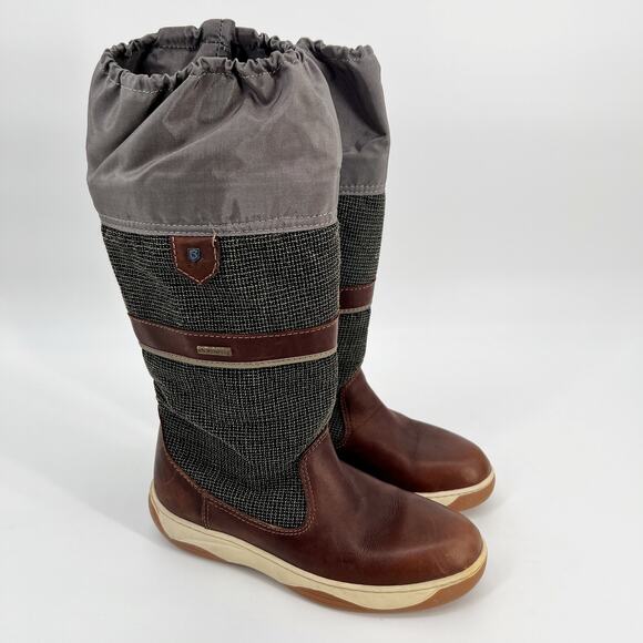 Dubarry of Ireland Sailing Boots Gore-tex Waterproof Brown Leather EU 40 US 8.5 - Picture 1 of 13